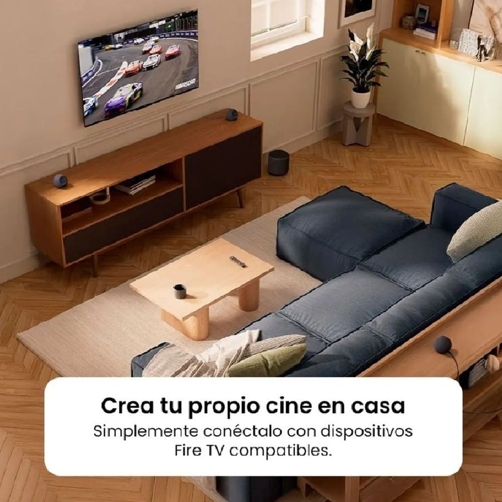 Imagen 2 del producto Parlante inteligente Amazon Echo Dot Max Alexa, audio 2 vías, Wi-Fi 6E, Bluetooth 5.3, negro grafito